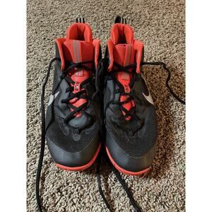 Nike Youth Sz. 6 Black & Orange High Top Sneakers. Great Pair
